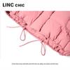 Jinyujie Women's 2025 Winter Stand Collar Short Down Jacket