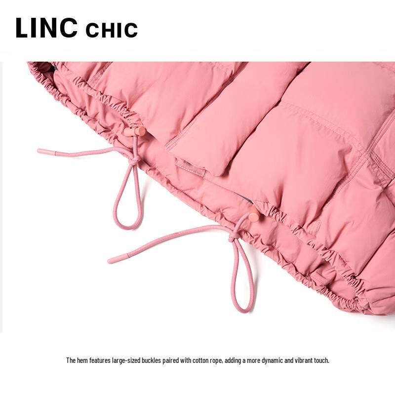 Jinyujie Women's 2025 Winter Stand Collar Short Down Jacket
