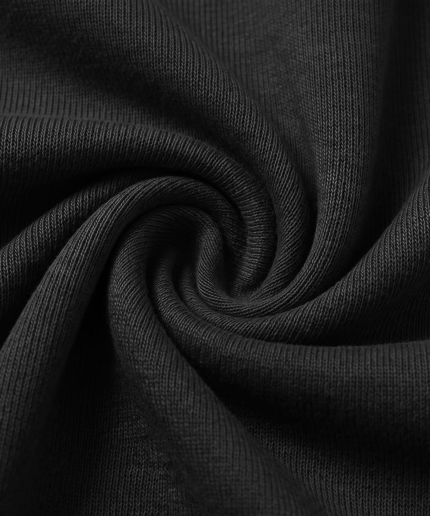 EUGGEN Open Slit Boat Neck Long Sleeve_Black