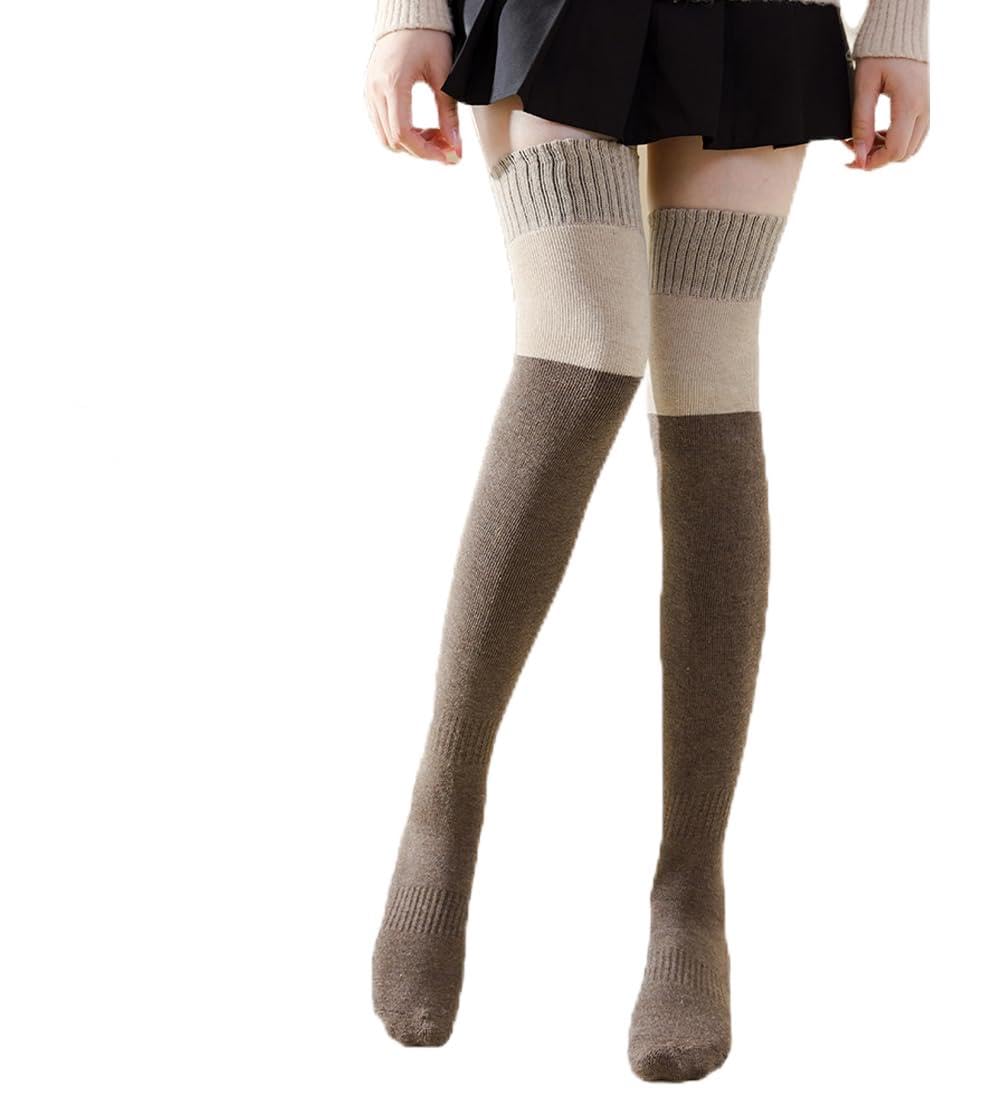 

Aseline Плотные Теплые для Размеров Компрессионные Высокие Теплые и Длинные Носки Женские Гольфы до Колена, Зима, Набор из 3 пар, 23-27 см, Носки, Хлопок, Защита от Холода,