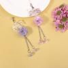 Fashionable Flower Cellphone Charm Butterfly Phone Chain Keyring Accessory Personalized Decoration for Women and Girls