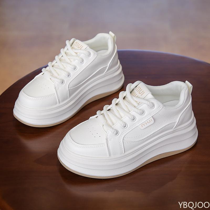 Trendy Spring Women's Vulcanized Shoes New Casual Height Increasing Thick Soled Sports Non Slip Board Shoes Zapatos De Mujer