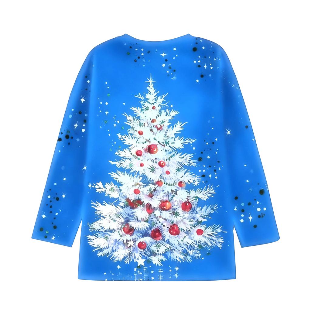 3/4 Sleeve Tops For Women T-Shirt Casual Print Tops T Shirt Round Neck Pullover Blouse