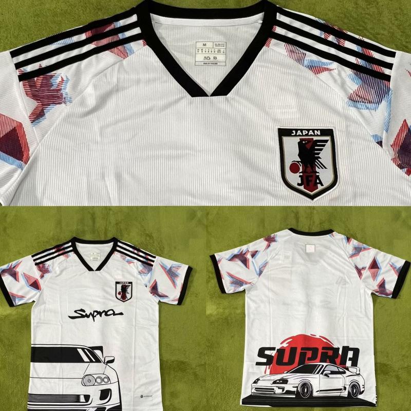 Japan jersey y3 national team special edition cherry blossom samurai sword dragon ball version printed anime short-sleeved men s football jersey S