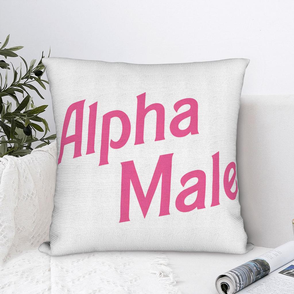 Alpha Male Letter Art Pillow Case Design Pillow Cover For Chair Sofa Home Decor Morden Pillowcases