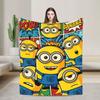 Cartoon M-Minions Flannel Blankets Winter  Warm Throw Blanket for Kids Adult Bedroom Print Bedspread Sofa Bed Cover