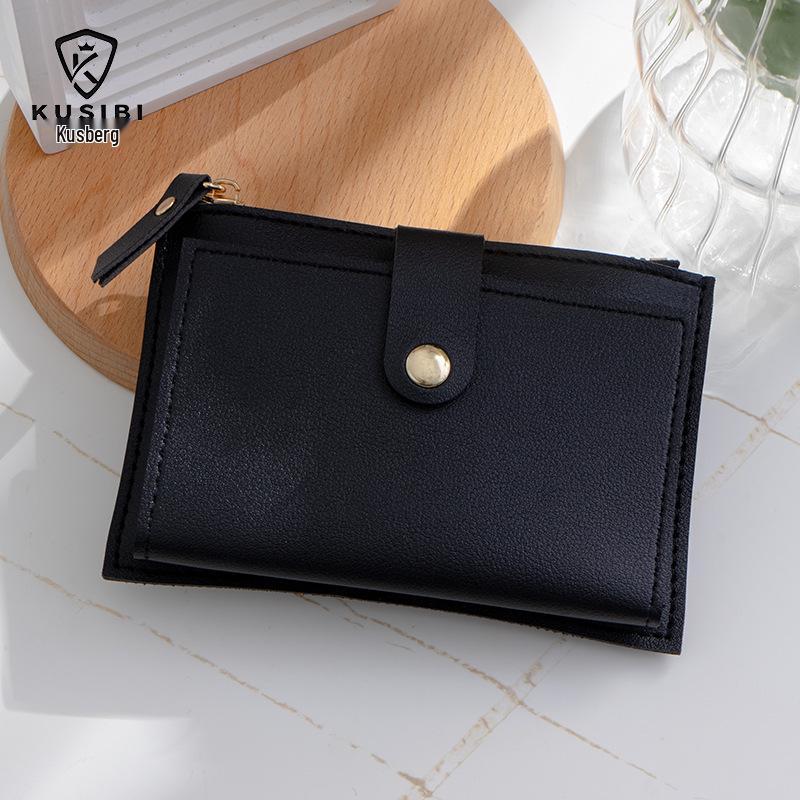 2025 Cute PU Card Holder & Coin Purse - Compact Women's Wallet