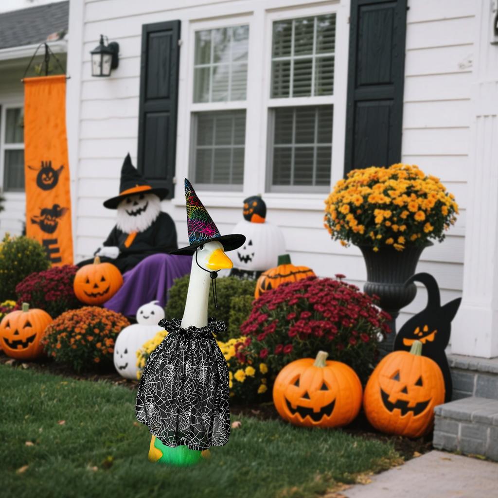 Halloween Porch Outfit Witch Clothes For High Cement Or Plastic Costume For Yard Outdoor Garden Patio Dress Up Concrete Statue Holiday Decor