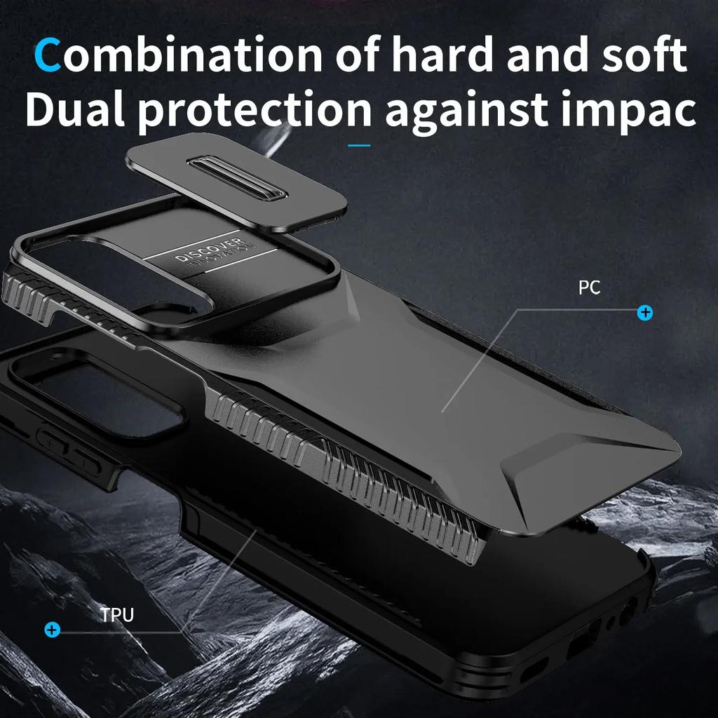 Hybrid Heavy Duty Armor Case for Samsung Galaxy S24ultra S23 A15 A25 A35 A55 A05S A14 A34 A54 Otter Case Box Push Window Len Protection Military Cover