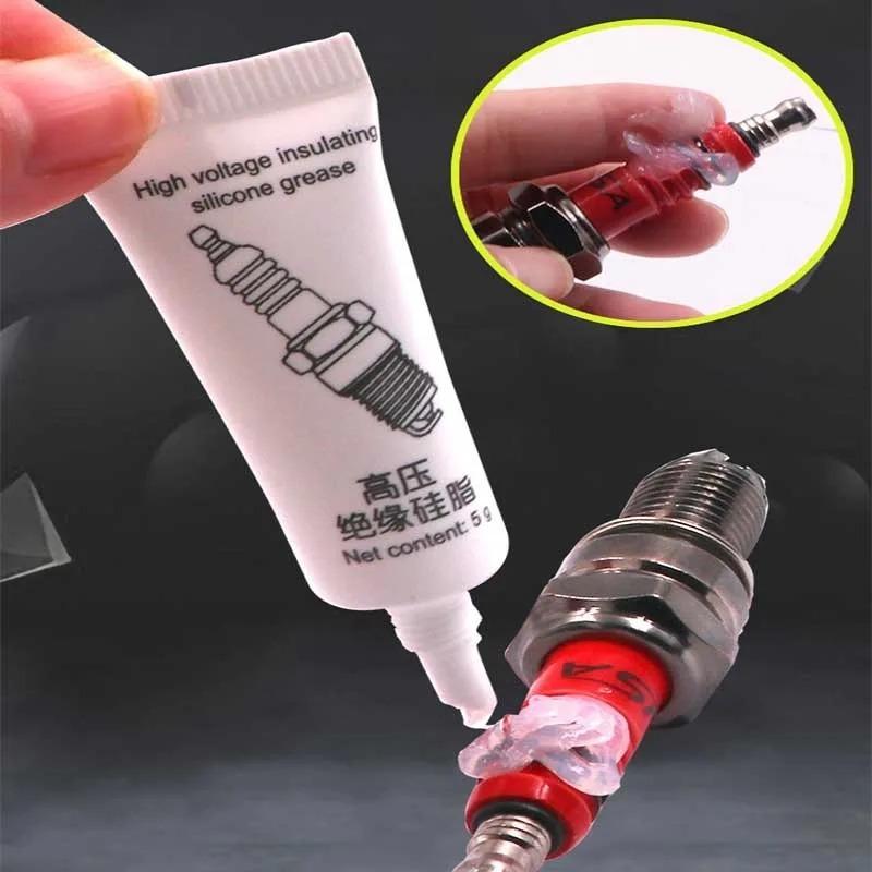 Car Spark Plug High and Low Temperature Corrosion Resistance Car Spark Plug High Voltage Insulated Silicone Grease Ignition Coil