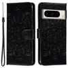 For Google Pixel 8 Pro Case PU Leather Mandala Imprinted Design Wallet Phone Cover
