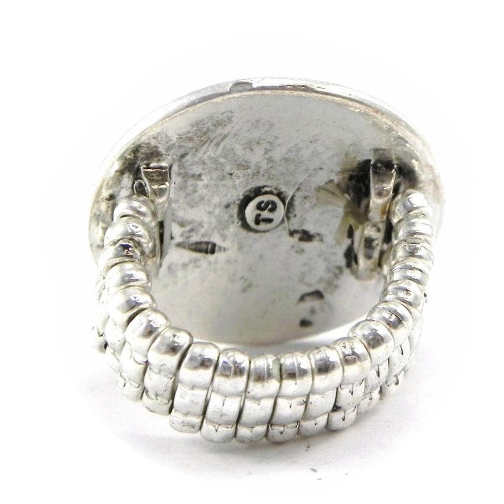 Les Trésors De Lily [H9839] - Dizajnový prsteň 'Babouchka' čierny strieborný