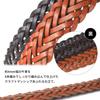 [KOGUMA BELT] Koguma Belt Mesh Belt, Men's & Women's, Genuine Leather, Cowhide, Casual, Braided, One Size Fits All, Simple Design, KGMCB-0002
