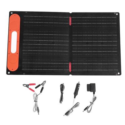 60W Solar Panel Charger ETFE Dual Side 12V PD Fast Charging Magnetic Adsorption Foldable Portable