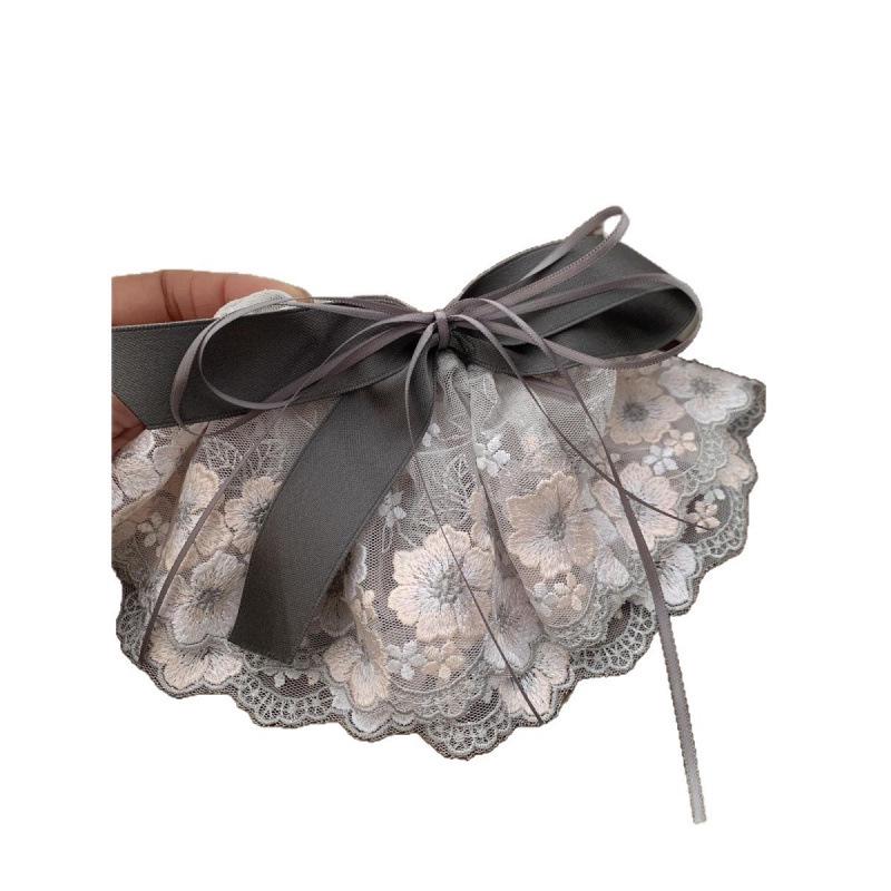 Korean Sweet Lace Bow Hair Clip for Women - 2026 High-End Temperament Spring Accessory