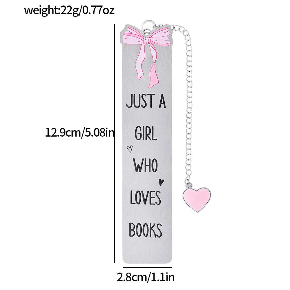 Cute Metal Stainless Steel Bookmarks Reading Lovers Reading Accessories Student Study Stationery Birthday Gift For Friends