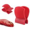 Tomato Slicer Holder Dishwasher Safe Fruit Slicer Tomato Holder with Firm Grip Vegetable Cutter with Multiple Dividers for Precise Slicing
