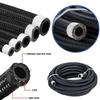 Black Braided Oil Fuel Fitting Hose AN4 AN6 AN8 AN10 AN12 Auto Fuel Hose Pipe