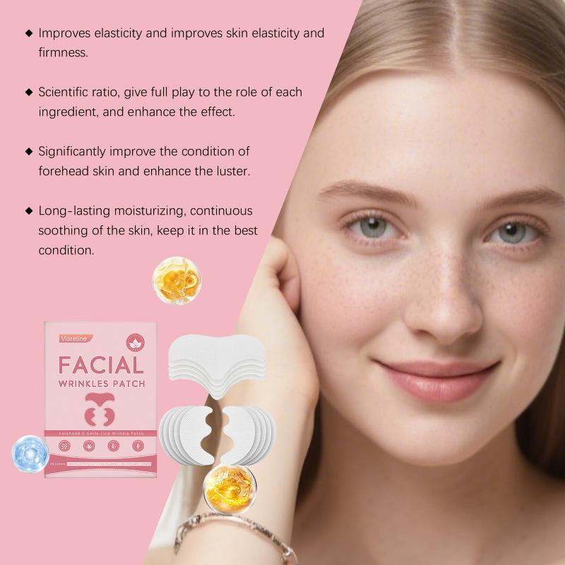 Intensive Wrinkle Patches For Forehead Nasolabial Fold Smoothing Firming Hydrating  For Night Beauty Care