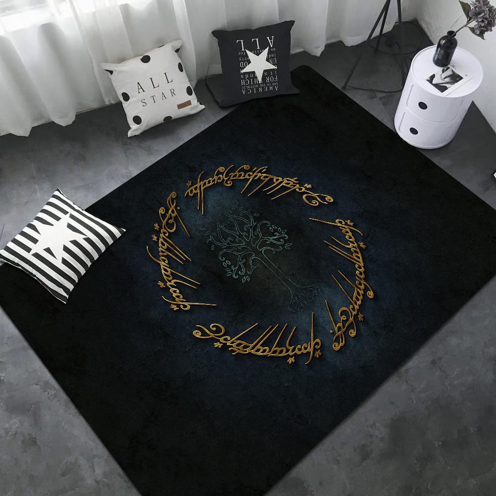 L-Lords Game Rings Hallway Carpet Retro Multiple Choice Living Room Kitchen Rug Non-Slip Welcome Rug