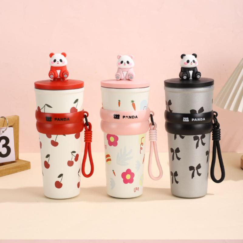 Nerezový Velký Král Hrnku Velkokapacitní Hrnky na Kávu do Auta Láhev na Čaj a Vodu Vakuová Termoska Přenosné Hrnky Hrnky se Slámkou