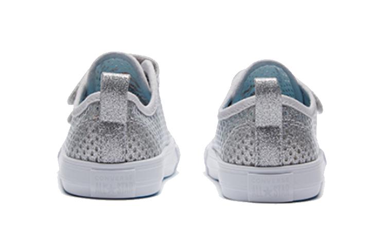 Converse Chuck Taylor All Star Low Top Skateboard Shoes Silver Infant And Toddler 764278C