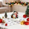 Elderly & Child Snowman Figurine Set - Heartwarming Winter Decor For Family-Friendly Holiday Display