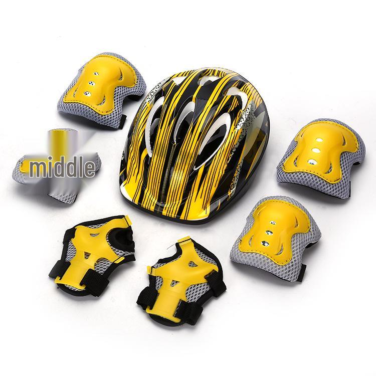 Dětská 7dílná bezpečnostní sada pro helmy, kola, brusle a skateboardy