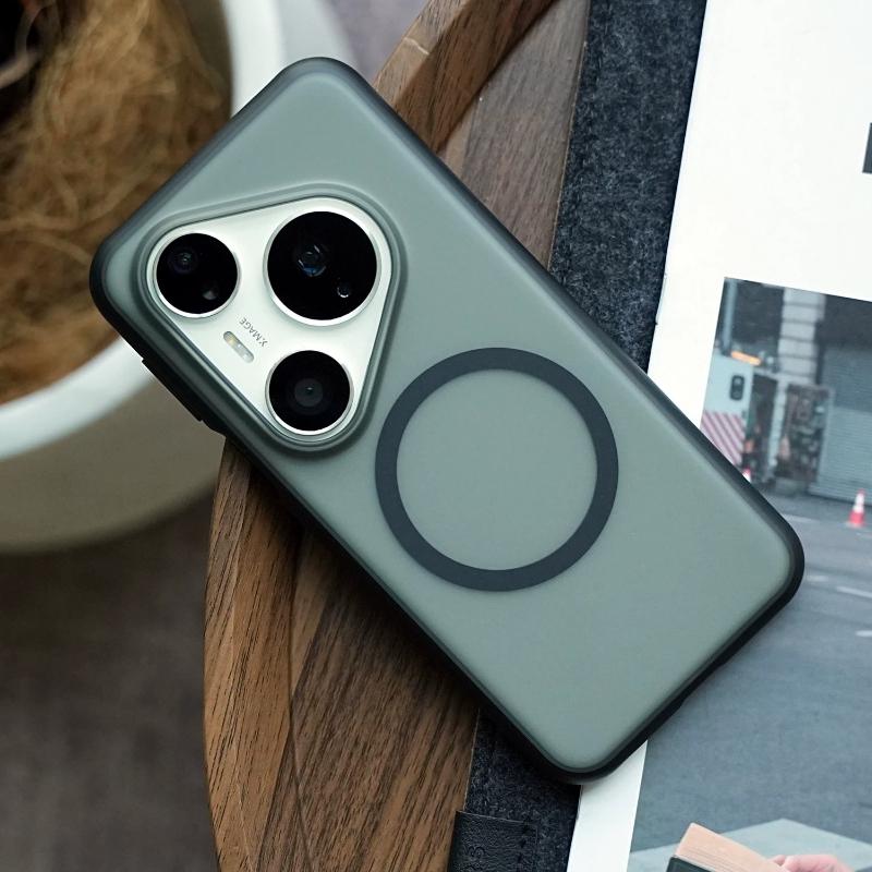 Case For Huawei Pura 90 Pro Max New Matte Clear PC+TPU For Magsafe Magnetic Protective Cover For Huawei Pura 90 Pro Shell Bumper