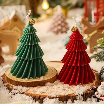Silikonform in Weihnachtsbaumform, Handgemachtes DIY Kerzen Gips Zement, Feiertagsdekoration Produktionsform