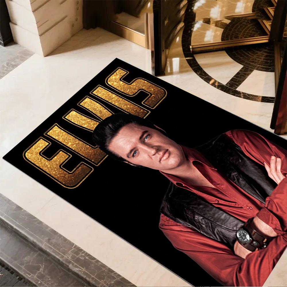 Elvis Presley Legend Area Rug Design for Study room Dormitory Game Room Outdoor Antislip Carpet Anime Office Decor Wedding Party Gift