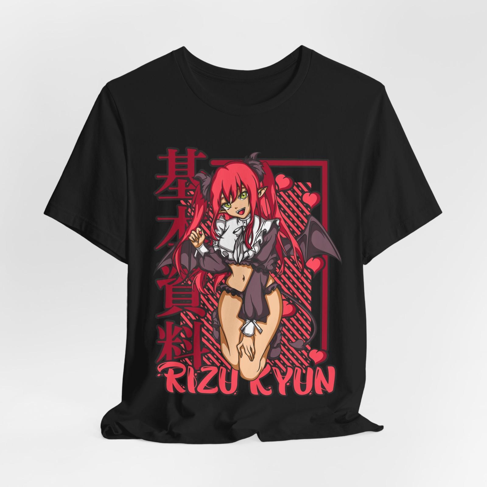 Anime-Inspired Unisex T-Shirt Mens Womens Tees Top Tee Tops, Rizu Kyun Cute Graphic Shirt, Casual Wear, S