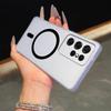Frosted Semi Clear Magnetic Phone Case for Samsung Galaxy S21 Ultra Soft TPU Shockproof Cover
