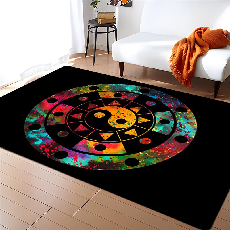 Moderní čínské Tai Chi Bagua Yin Yang Koberec do obývacího pokoje Koberec pro děti Play Home Deco Floor Mats E-sports Židle Koberce