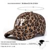 Men Letter Embroidered Leopard Baseball Cap Outdoor Adjustable Sunscreen Leisure Hat Spring Autumn Travel Tourism Beach Vacation
