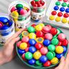 Colored Magnetic Chalkboard Stickers with Strong Magnet Buttons and Pins for Teaching