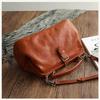 Johnature Retro natürliche weiche Rindsleder Frauen Tasche handgemachte große Kapazität Handtasche lässige Umhängetaschen