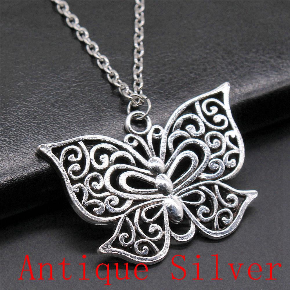 Angel Wing Pendant Necklaces Necklace With Chain For Women DIY Jewelry Making Findings