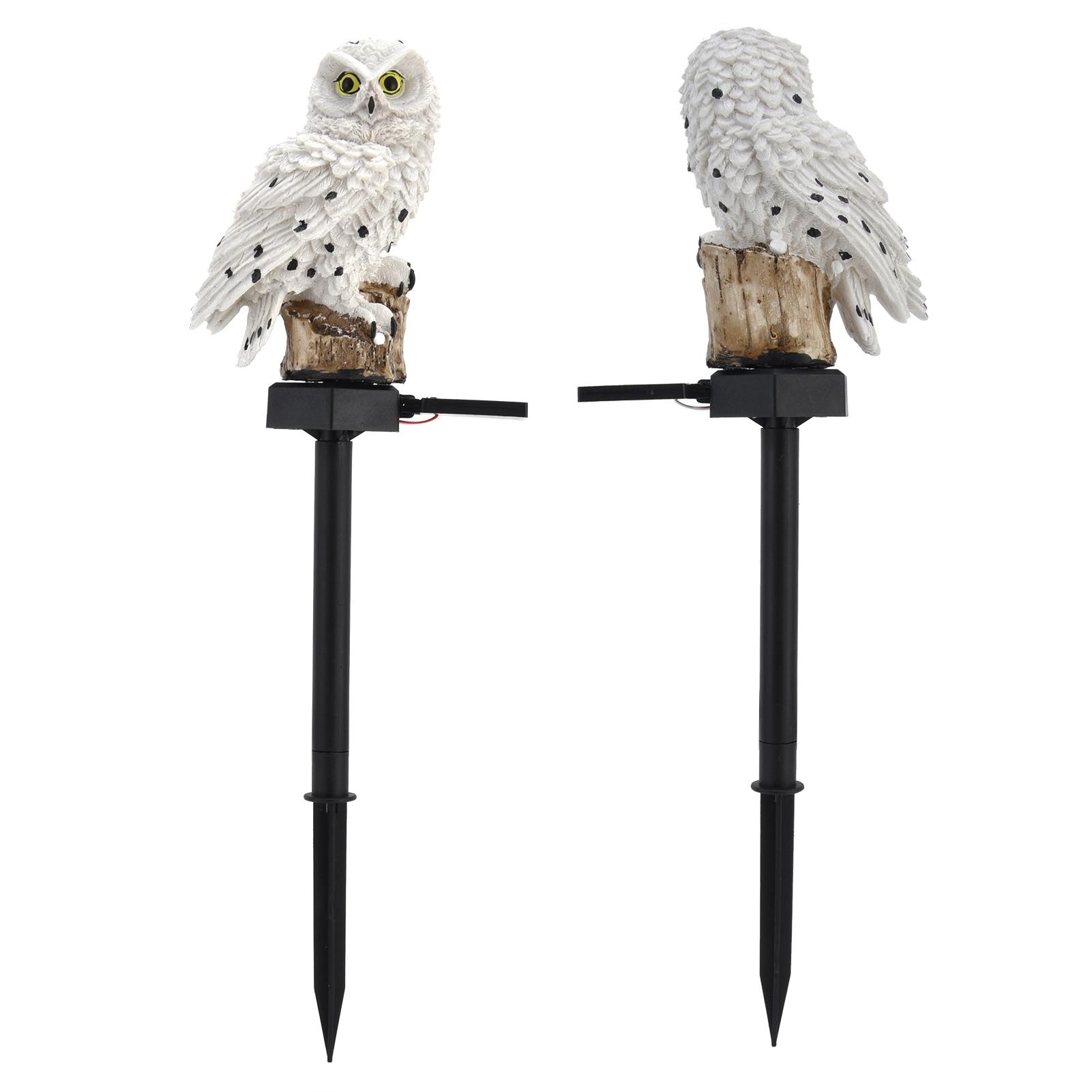 

Solar Lawn Light Owl Shape IP44 Waterproof Lawn Garden Decoration LED Lamp for Outdoor Garden LandscapeWhite