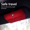 High-Quality Suede Car Sun Visor Glasses Box Car Badge Sunglasses Clips Glasses Box For BMW X1 X2 X3 X5 X4 X6 X7 G30 G20 G32 G11 QH9