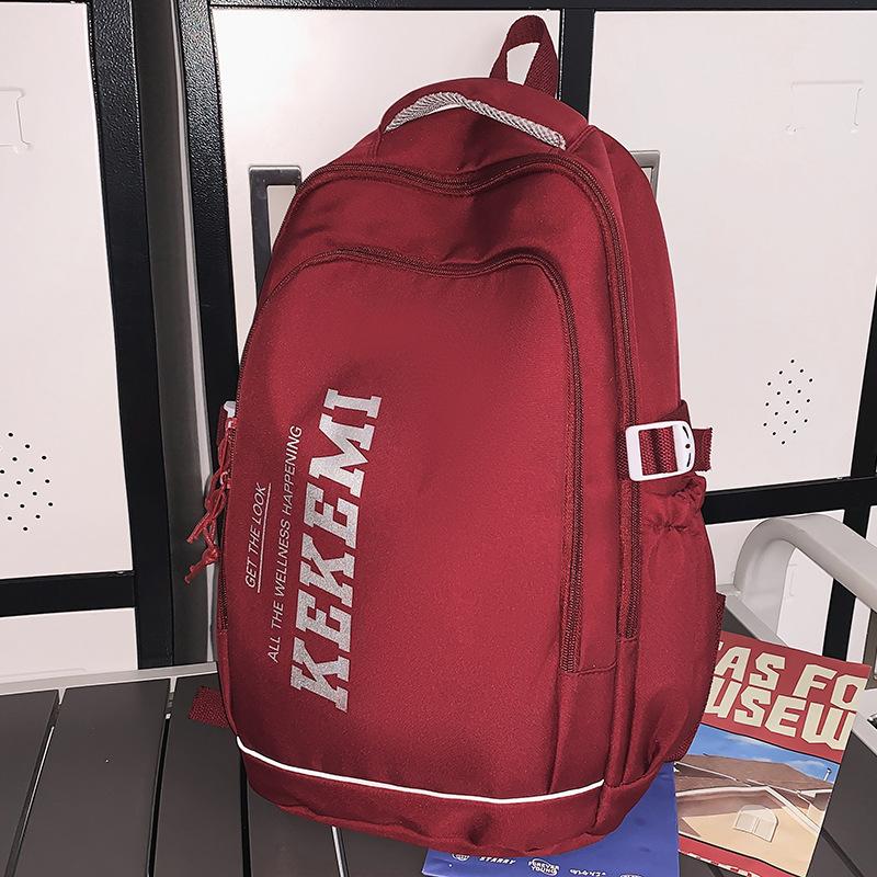 School Bag Men's College Students Alphabet Middle School Students High Quality Fashion Junior High School Students Elementary School Students