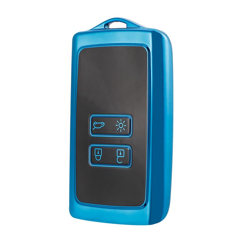 NEW TPU Car Key Case Full Cover for Renault Koleos Kadjar Megane Talisman Captur Espace Clio 2016-2019 4 Button Accessories