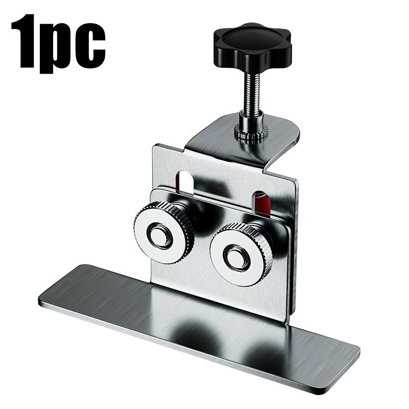 1/4PCS Cabinet Door Installation Tool Stainless Steel Cabinet Frame Fixture Household Portable Cabinet Door Mounting Jig Bracket