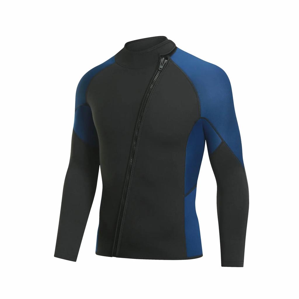Tuta da Subacquea a Spacco Transfrontaliero 3mm Manica Lunga Protezione Solare Abbigliamento per Nuoto e Immersioni Calda Anti-Freddo Muta da Surf