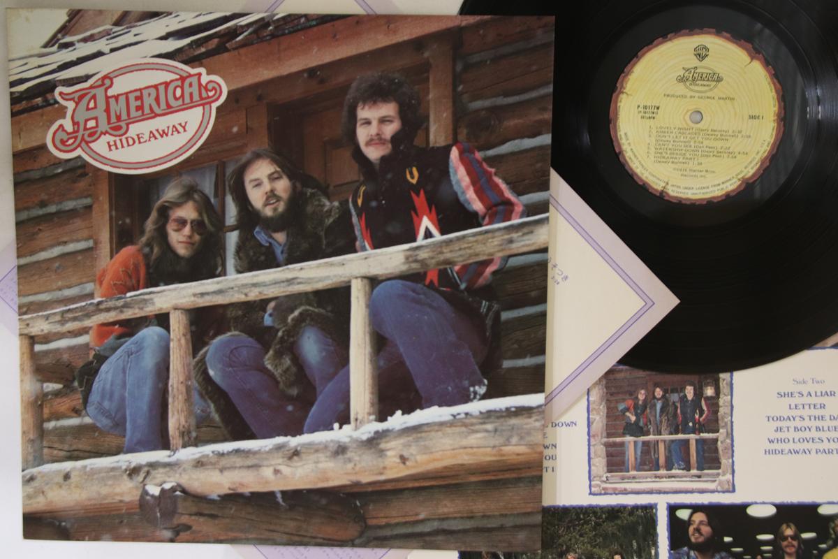

LP Record AMERICA - Hideaway P10177W WARNER BROS 1976 Japan Rock Used