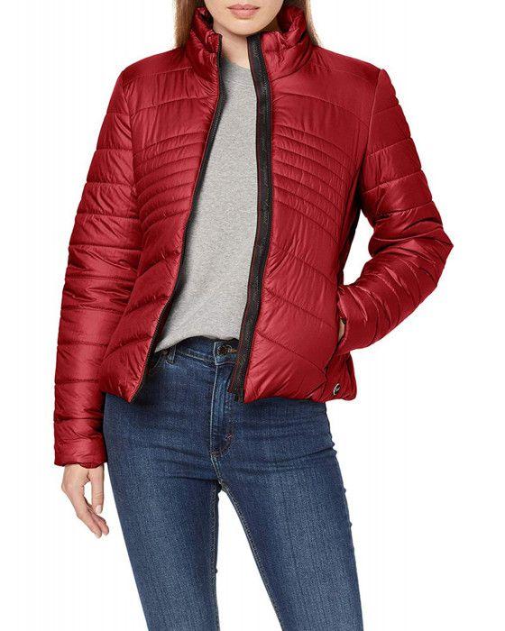 Women's Down Jacket - Kaporal - Popy - Quilted Effect - Zip Fastening - Navy