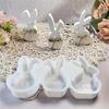 Craft Silicone Mould for Eggs Shell Rabbits Statues Simple Release for Handmade Projects Decoration