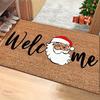 Nordic Christmas Cartoon Luxury Absorbent Holiday Doormat