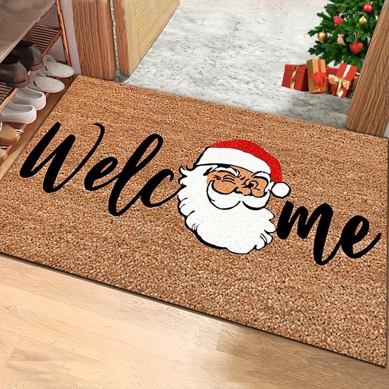 Nordic Christmas Cartoon Luxury Absorbent Holiday Doormat