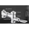 Pujiaya Ret retractable Squat Toilet Foot Pedal & Hand Press Flush Valve